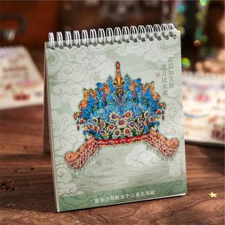 ENWEI 27 Chiếc [Dòng Splendor Trang Trí Nổi] Sách Bộ Sưu Tập Nhãn Dán Phong Cảnh 3D Với Chất Liệu Chống Thấm Nước Vương Miện Phượng Hoàng Phong Cách Hoạt Hình Để Thêu Sò Nhật Ký Văn Phòng Phẩm