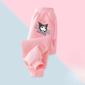 Kuromi Kids Quần Jogger Nhẹ Hoạt Hình Dễ Thương Quần Thường Ngày Cho Bé Gái Đi Học Mặc Hàng Ngày