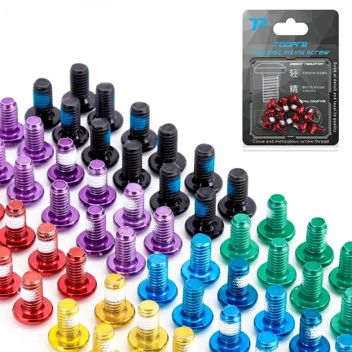 GIYO chính hãng 12 ốc M5x10mm, ốc phanh đĩa - Ốc phanh đĩa，bằng thép，Bộ 12 con，Xe đạp leo núi