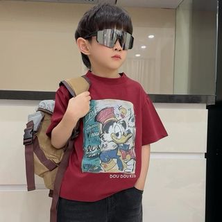 [DOU DOU KID] AP69 Áo Phông Trẻ Em Hữu Cơ Mềm Mịn 14-48kg