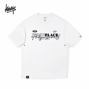 Áo sơ mi unisex KERiWATS 2026 - 100% cotton cao cấp, cổ tròn, in hình chữ cái Mỹ