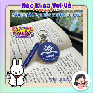 Móc Khoá Trường Đại Học, Móc Khoá Logo Trường Đại Học Kèm Slogan Bùa Thi Đỗ in theo yêu cầu - DH