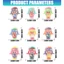 Yoo Flocking Doll Bảng điều khiển ô tô Bảng điều khiển trung tâm Vị trí máy tính để bàn Hình trang trí