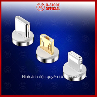Chân sạc nam châm Type C/LN/Micro USB, đầu hít rời thay thế cho cáp sạc từ tính, chống bụi - Daunamcham