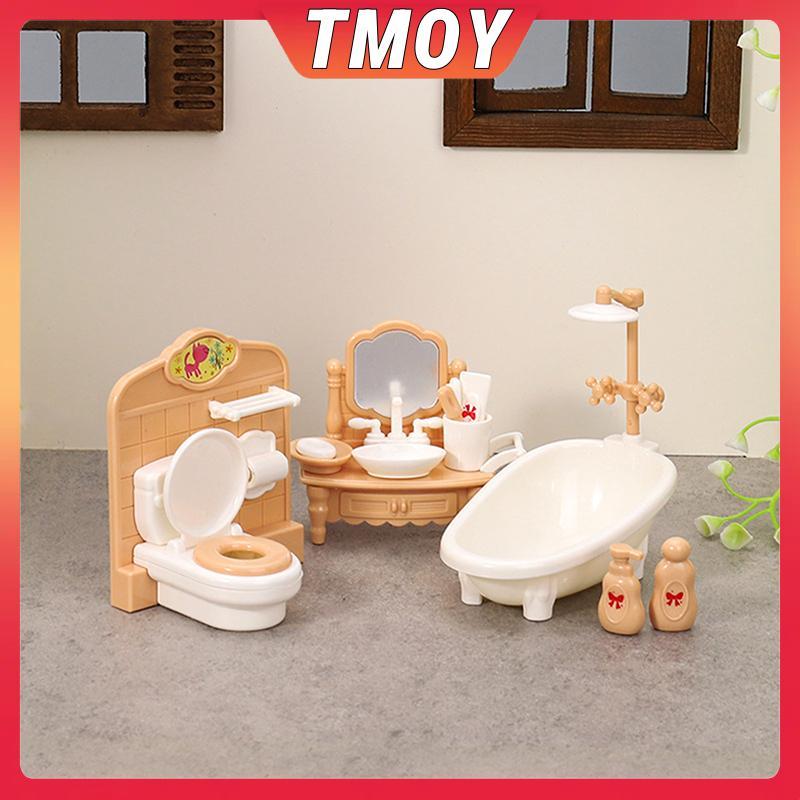 TMOY 1 Bộ 1: 12 Nhà Búp Bê Thu Nhỏ Bồn Tắm Bồn Tắm Bồn Tắm Bộ Đồ Nội Thất Mô Hình Nhà Trang Trí Đồ Chơi Nhà Búp Bê Phụ Kiện TMOY
