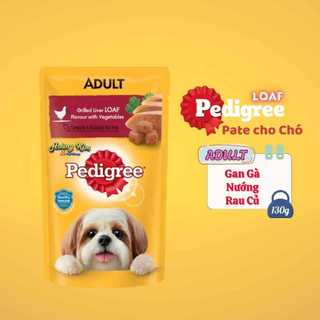 [COMBO 12-24 gói] Pate cho chó Pedigree Loaf & Gravy 80g-130g dành cho chó con và chó trưởng thành