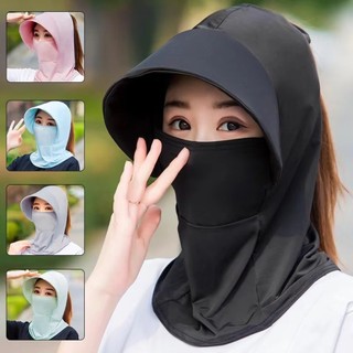 Mũ che nắng lụa băng MELEN vành rộng thoáng khí, chống tia UV, khô nhanh dành cho nữ