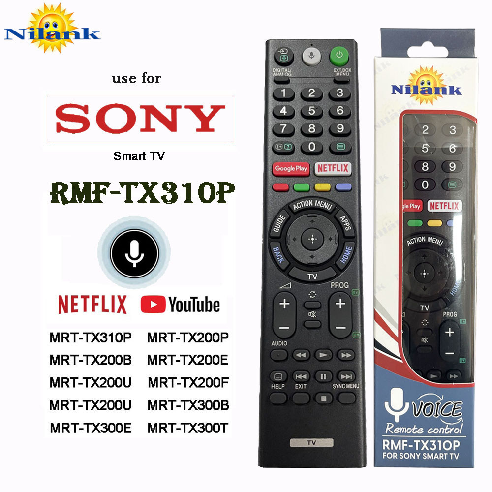 NiLANK Giọng nói Remote Điều Khiển SONY LCD Smart tivi 4K HD NETFLIX ...