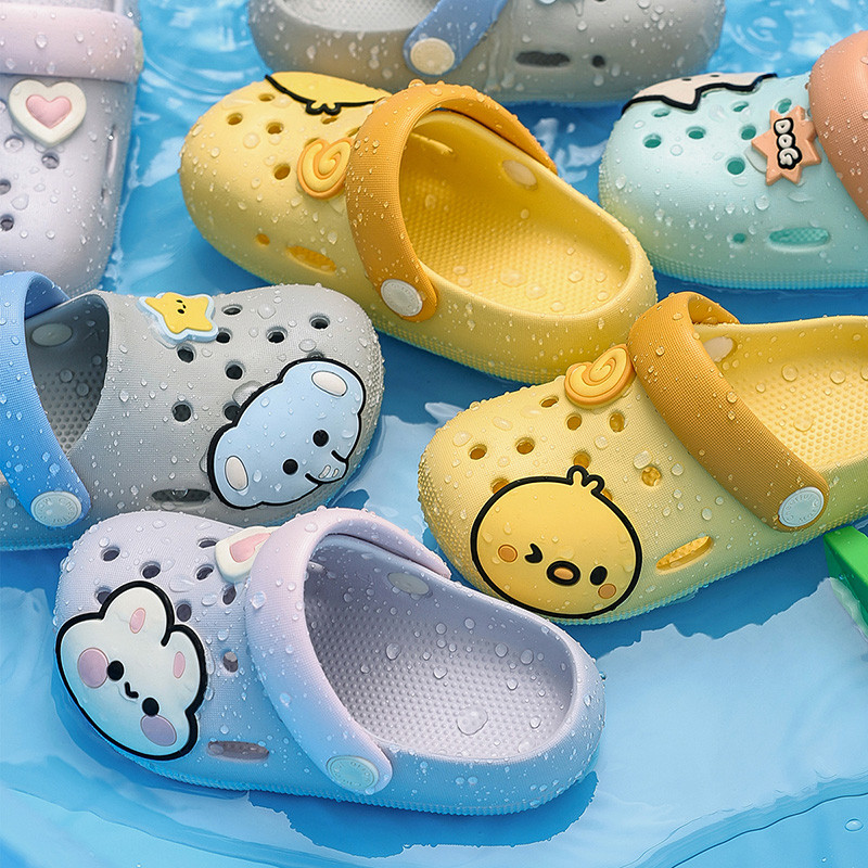 Cheerful Mario Dép sục cho bé Chick, Rabbit, Elephant, Puppy - Dép sục hoạt hình dòng động vật thời trang