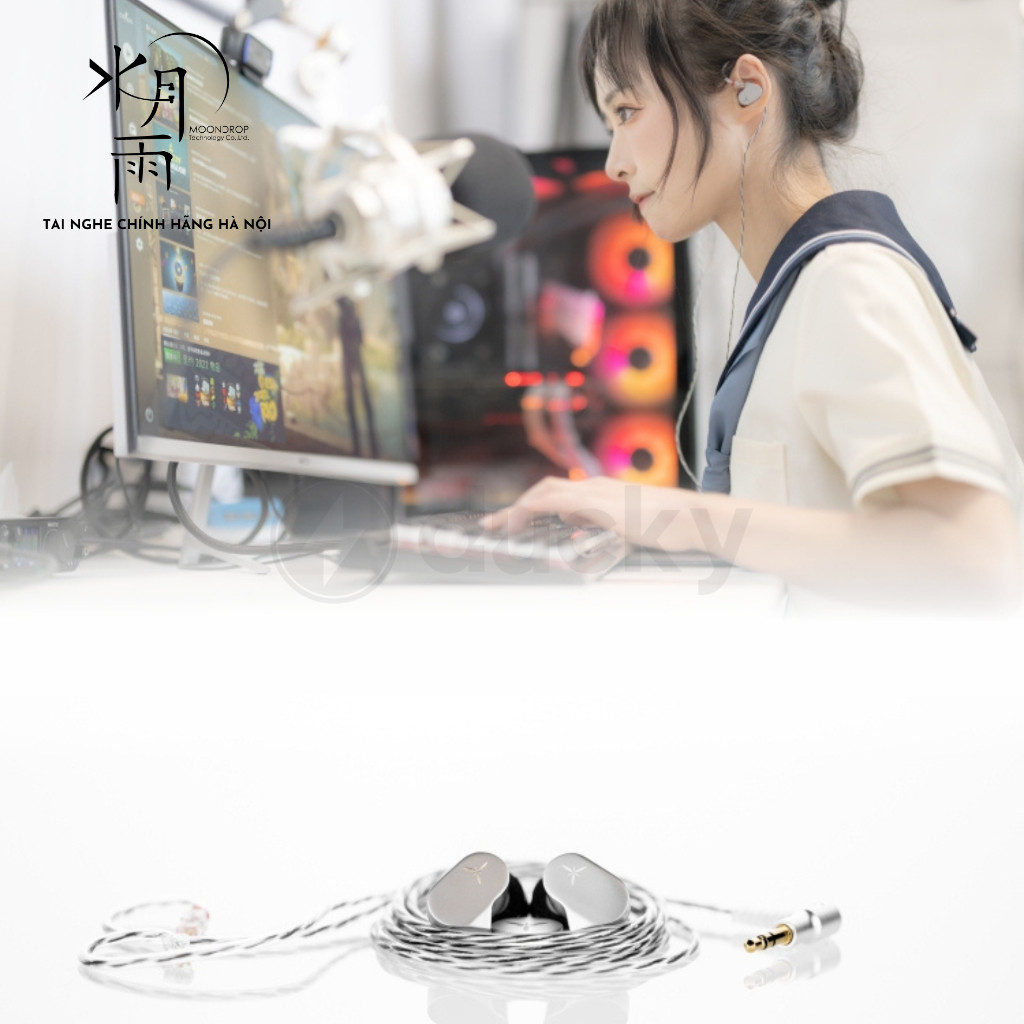 Tai Nghe Có Dây Moondrop Lan Nhét Tai Âm Thanh Hifi, Connector 2 Pin, Âm Thanh Chất Lượng Cao,BH 12T | BigBuy360 - bigbuy360.vn