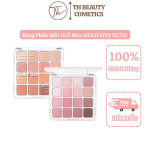 Bảng phấn mắt HOLD LIVE HL716 Sunset Magic 16 ô bền màu TH Beauty Cosmetics