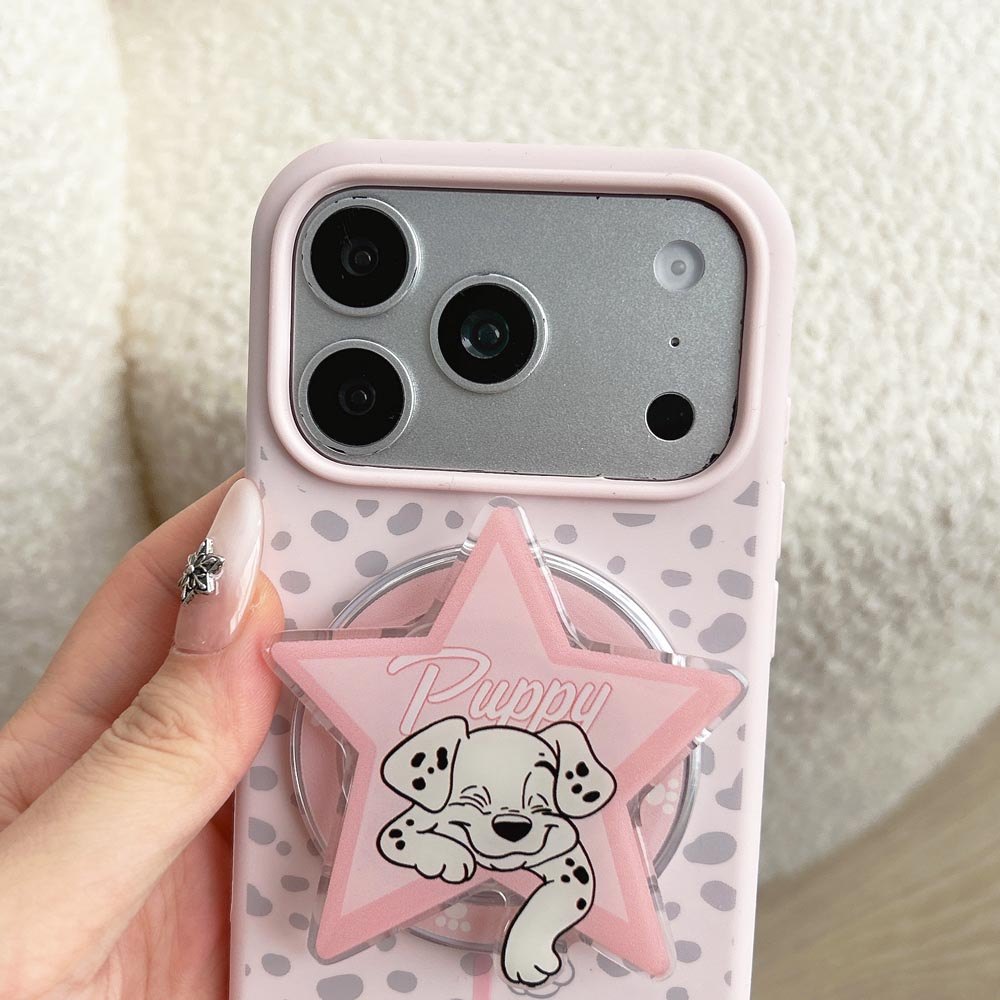 Ốp lưng TPU Tương thích với iPhone 13 14 14Pro 14ProMax 15 15Pro 15ProMax 16 16Pro 16ProMax 17 17Pro 17ProMax Vỏ nam châm họa tiết chó Wave Point