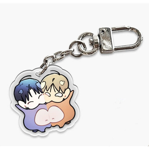 One-Room TA Collection Anime Keychain Women Anime Acrylic Key Chain Man Funny Key Ring Pendant Ornament Accessories
