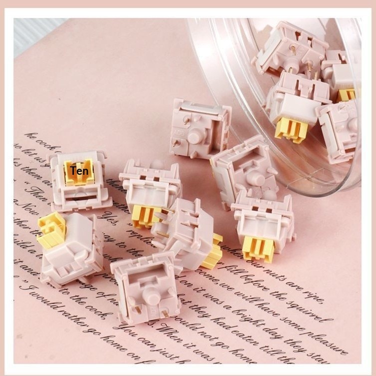 Gateron V2 Peach Linear Switch 5 Chân | KCAP - World of Keycaps