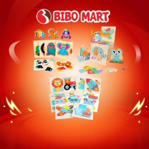 Đồ Chơi Xếp Hình Gỗ 3D - Khối Xếp Hình Giáo Dục Cho Bé Từ 3 Tuổi Trở Lên - Bibomart