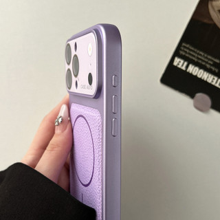 Họa tiết vải thiều từ tính cửa sổ lớn thích hợp cho vỏ điện thoại iPhone 17, màu trơn 17pro, 16 mờ, 15 bao gồm tất cả, 14 / 13