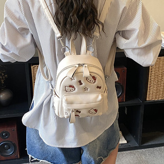 GC2 HELLO KITTY Ba Lô Dành Cho Học Sinh Dung Tích Lớn Nhẹ Thời Trang Đa Năng Nữ Túi Đi Học CG2