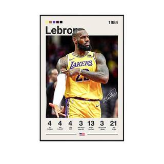NBA Ngôi Sao Bóng Rổ Canvas Poster Không Khung Nghệ Thuật Treo Tường Kobe James Curry Irving Cứng Trang Trí