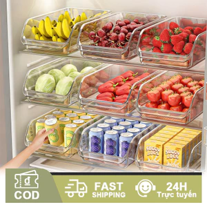 Tủ Lạnh Hộp Bảo Quản Ngăn Kéo Cấp Thực Phẩm Gia Đình Đựng Rau Quả Trứng Đồ Uống Đa Năng Nhà Bếp