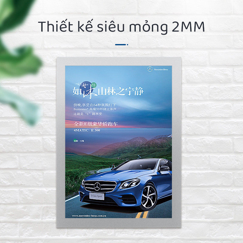 Khung ảnh nam châm treo tường văn phòng, khung đựng A4/A3 trưng bày giấy phép kinh doanh, chứng chỉ
