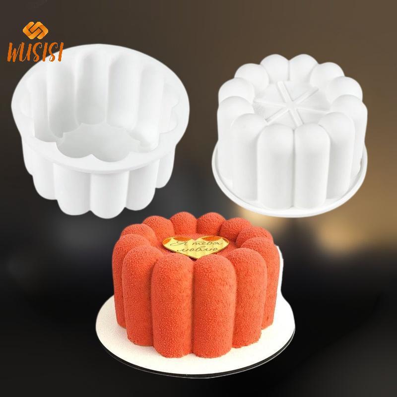 [WUSISI] Khuôn Silicon Bánh Bento Tròn Khuôn Socola Mousse Xà Phòng Nến Làm Khuôn Nhà Bếp Máy Nướng Món Tráng Miệng Dụng Cụ MỚI