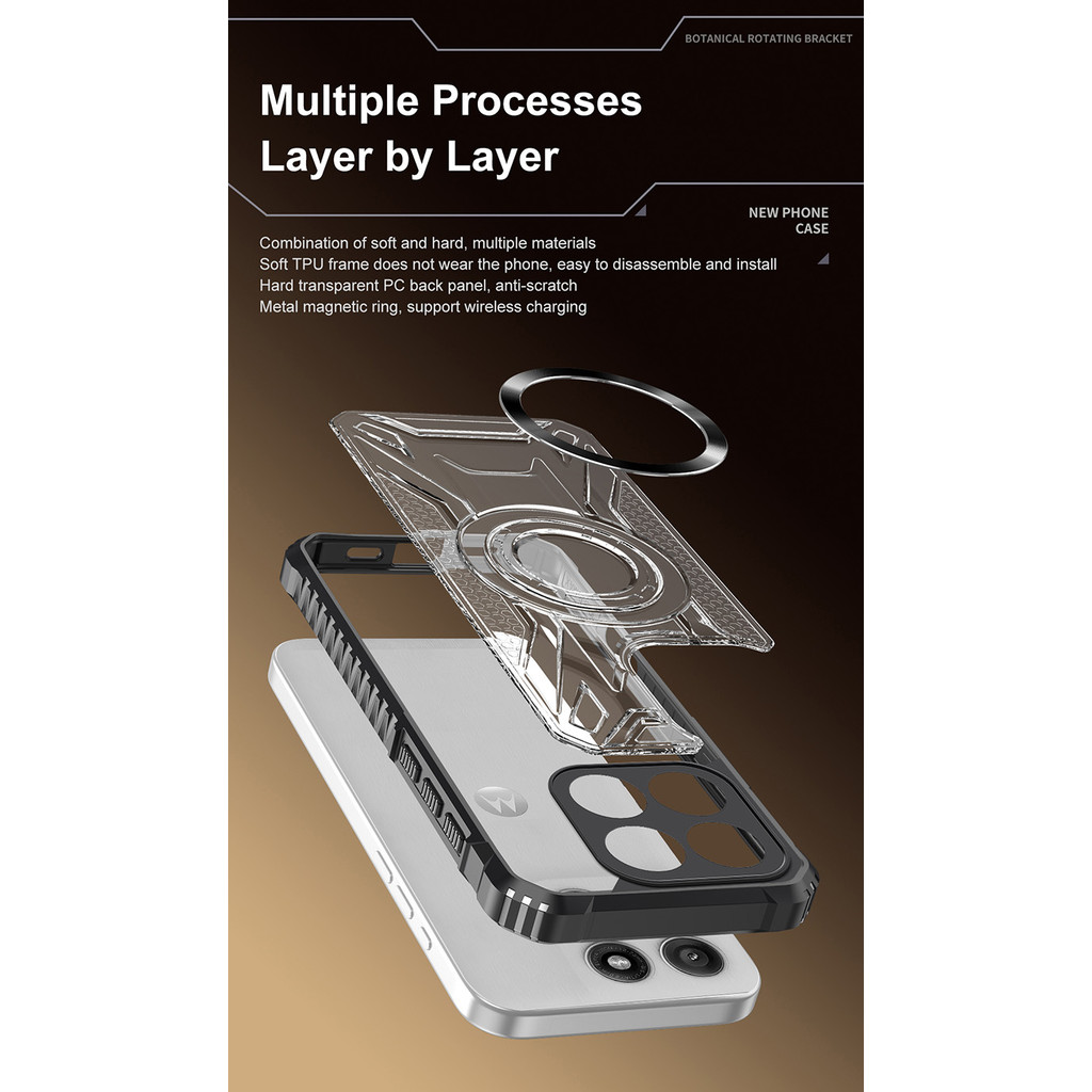 Dành Cho Motorola Edge 60 Pro 60s 50 Fusion Ốp Lưng Trong Suốt Sang Trọng Chống Sốc Ốp Lưng Bảo Vệ Camera
