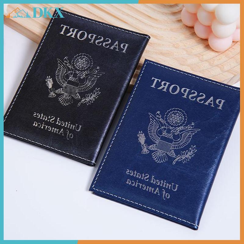 Hộp đựng hộ chiếu DKX Da Pu Sổ hộ chiếu Du lịch Hộp đựng hộ chiếu Vỏ bảo vệ đa chức năng.
