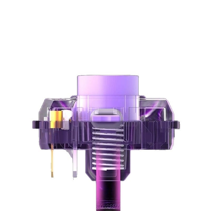 Switch Kaihua Raptor Purple Swallow Low Profile Silent Linear Êm Ái | KCAP - World of keycaps
