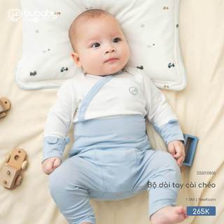 Bubaby SBB110800 Bộ dài tay cài chéo   🔅 SS26.T2.2