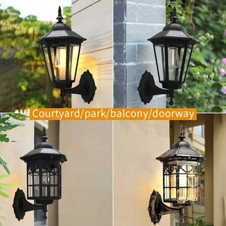 E27 Năng Lượng Mặt Trời Con Đường Đèn Tường Sân Vườn Ngoài Trời Chống Thấm Nước Chiếu Sáng Aisel Cầu Thang Khu Dân Cư Ban Công Hiên Nhà Đồ Chơi
