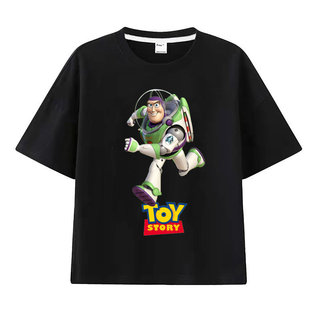 Áo thun bé trai in hình hoạt hình Buzz Lightyear trong phim Toy Story, kiểu dáng thoải mái và thoáng khí.