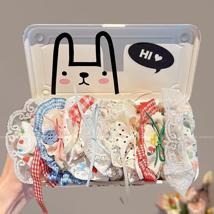 Scrunchie nữ vải mềm mại, bộ dây buộc tóc to và đẹp, cột tóc scrunchies phụ kiện tóc thời trang hàn quốc