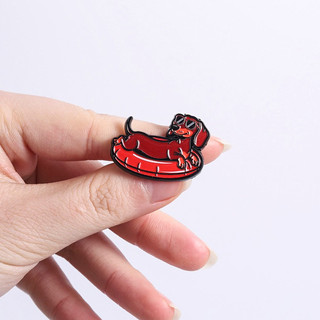 Hoạt Hình Dễ Thương Dachshund Men Trâm Sáng Tạo Cá Tính Chó Con Huy Hiệu Ba Lô Quần Áo Phụ Kiện Quà Tặng Cho Thú Cưng Người Yêu
