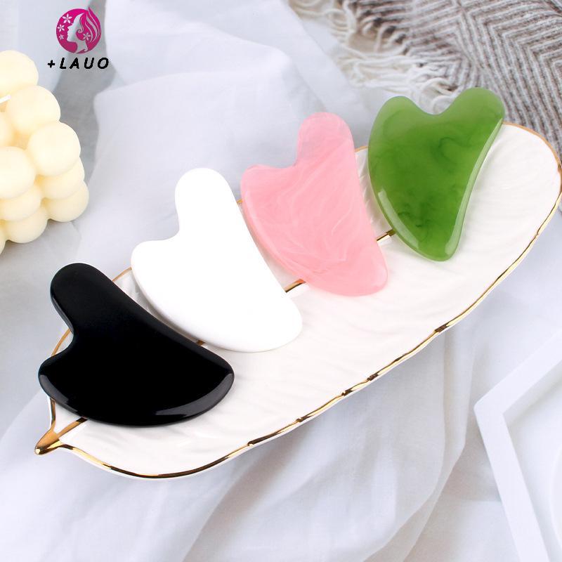 Springevenstar 1 Đá Mới Gua Sha Massage Ban Cho Mặt Hoa Hồng Thạch Anh Guasha Tấm Ngọc Mặt Máy Mát Xa Cạp Dụng Cụ Cho Mặt Ne Ba Body Springevenstar