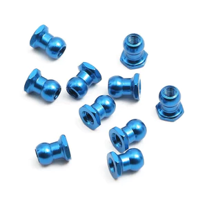 10 Chiếc 5 Mm Hợp Kim Nhôm Bóng Đầu Đai Ốc 53640 Cho Tamiya RC Xe Nâng Cấp Phần Phụ Kiện