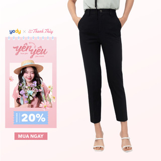 [SALE OFF] Quần âu nữ YODY quần công sở dáng baggy cạp cao sang trọng thoải mái WCTR25S083