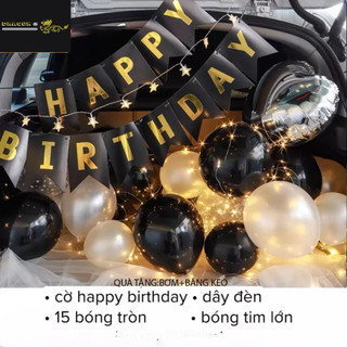 (MIỄN SHIP) sét bong bóng bay trang trí cốp xe hơi trang trí xe ô tô bong bóng bay cầu hôn bong bóng sinh nhật DF15