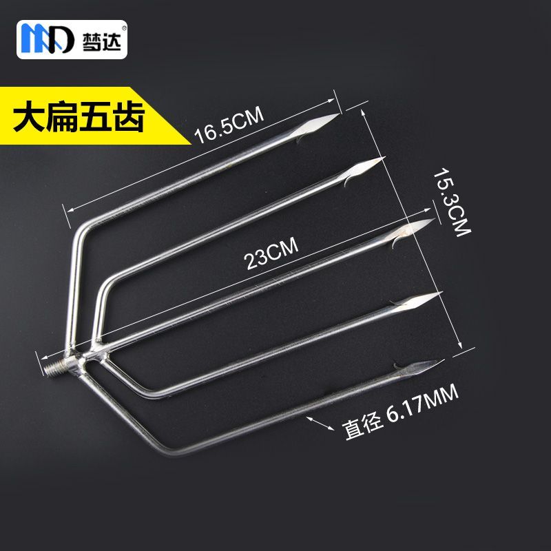 Harpoon câu cá bằng thép không gỉ với đầu có móc và bộ phụ kiện đầy đủ