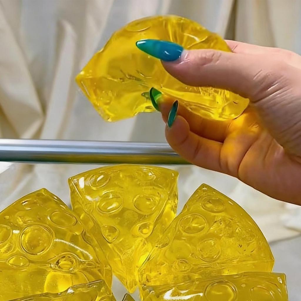 Squishy Mật Ong Phô Mai Vuông Fidgets Đồ Chơi Siêu Mềm Mochi Phô Mai Bóp Đồ Chơi Chống Căng Thẳng Cảm Giác Đồ Chơi saixit2vn