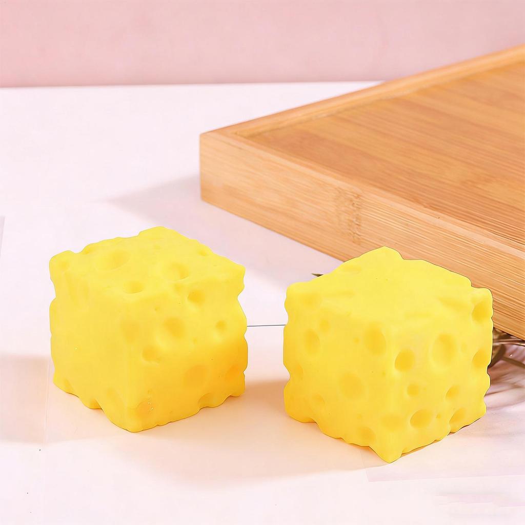 Phô Mai Vàng Bóp Đồ Chơi Mềm Mochi Phục Hồi Cảm Giác Thư Giãn Cảm Giác Phô Mai Khối Squishy Đồ Chơi