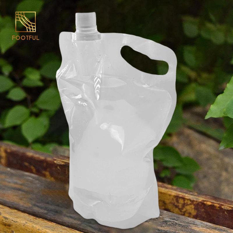 Túi đựng nước cắm trại 2L bình trong suốt gấp gọn, lý tưởng cho leo núi và du lịch thể thao