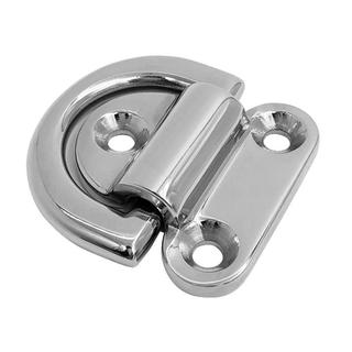 Tấm gấp bằng thép không gỉ Sàn mắt Lashing D Ring Tie Down Plate Phần cứng