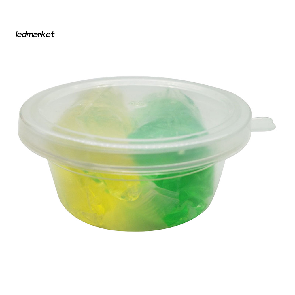 (Ledmarket) Nhiều Màu Pha Lê Trong Suốt Slime Squishy Đất Sét Co Giãn Giảm Căng Thẳng Đồ Chơi Trẻ Em