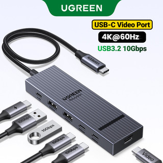UGREEN USB C 6 in1 Docking Station 4K @ 60Hz Cổng Video USB-C USB3.2 10Gbps Dock