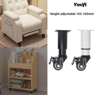 Bánh xe để bàn YMIFI, Thắt lưng phanh Bánh xe xoay bằng thép không gỉ, Tủ chân đồ nội thất có thể điều chỉnh hạng nặng bền bỉ