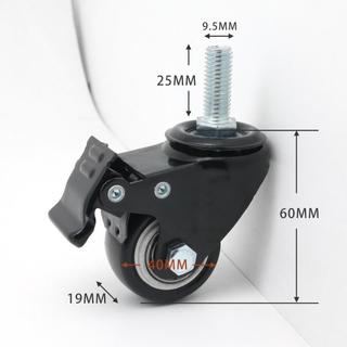 Bánh xe để bàn YMIFI, Thắt lưng phanh Bánh xe xoay bằng thép không gỉ, Tủ chân đồ nội thất có thể điều chỉnh hạng nặng bền bỉ