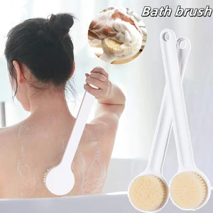 Bàn chải tắm tay cầm dài 35cm, bàn chải làm sạch tẩy tế bào chết toàn thân, bàn chải làm sạch lưng, bàn chải tay cầm dài