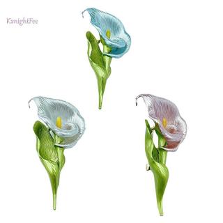 K2nightFee Pretty Lily Flower Trâm Cài Nữ Unisex 4 Màu Men Cây Dự Tiệc Văn Phòng Cài Áo Quà Tặng VN
