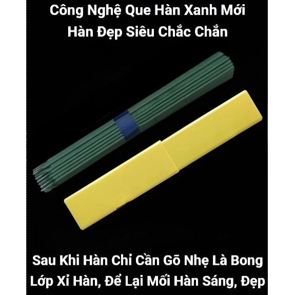 【COD】Que hàn điện xanh đường kính 2.0mm, thích hợp hàn vật liệu mỏng, dễ sử dụng cho cả người mới học hàn.