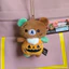 BH2 Rilakkuma Plushie Halloween Phiên bản giới hạn Túi gấu bí ngô sang trọng dễ thương Charm HB2